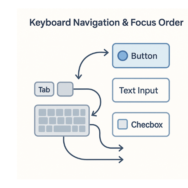 Keyboard Navigation & Focus Flow Diagram