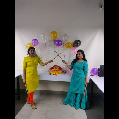 Navratri Puja and Garba dance  at Aaravinfotech - Screenshot 4